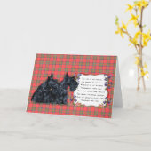 Scottish Terrier Grußkarte Karte (Gelbe Blume)