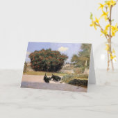 Scottish Terrier Grußkarte Karte (Gelbe Blume)
