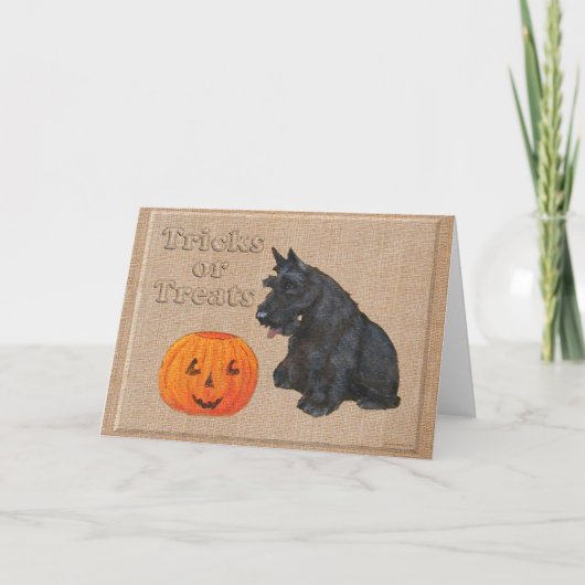 Scottish Terrier Grußkarte Karte (Vorderseite)