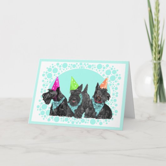 Scottish Terrier Grußkarte Karte (Vorderseite)