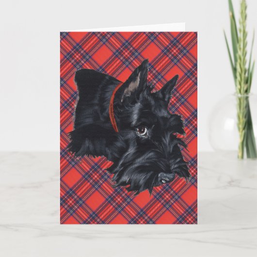 Scottish Terrier Grußkarte Karte (Vorderseite)