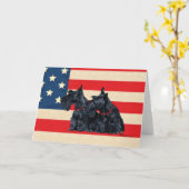 Scottish Terrier Grußkarte Karte (Gelbe Blume)