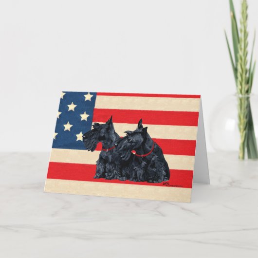 Scottish Terrier Grußkarte Karte (Vorderseite)