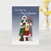 Scottish Terrier Grußkarte Karte (Gelbe Blume)