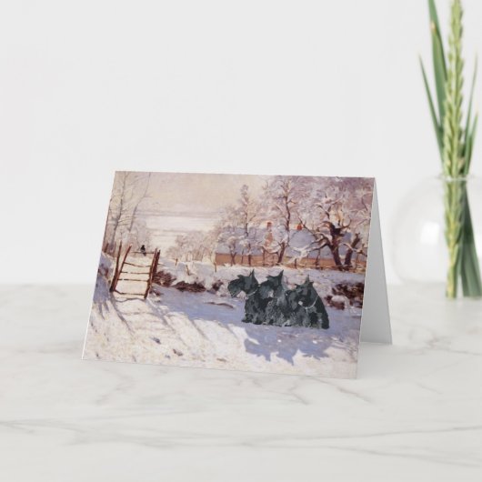 Scottish Terrier Grußkarte Karte (Vorderseite)