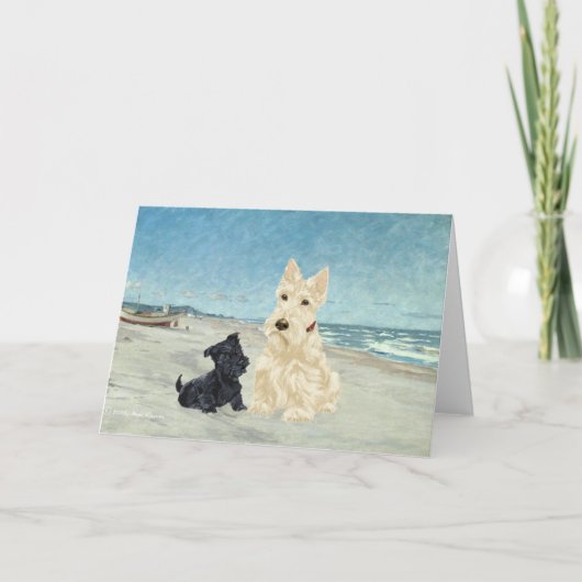 Scottish Terrier Grußkarte Karte (Vorderseite)