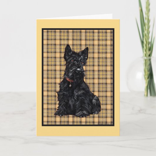Scottish Terrier Grußkarte Karte (Vorderseite)