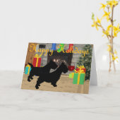 Scottish Terrier Grußkarte Karte (Gelbe Blume)
