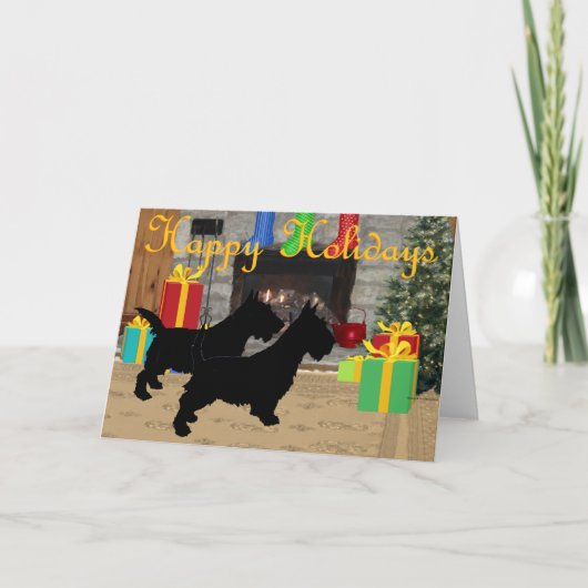 Scottish Terrier Grußkarte Karte (Vorderseite)