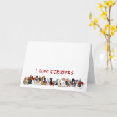 Scottish Terrier Grußkarte Karte (Gelbe Blume)