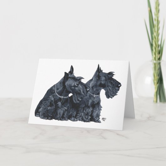 Scottish Terrier Grußkarte Karte (Vorderseite)