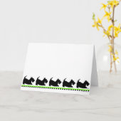 Scottish Terrier Grußkarte Karte (Gelbe Blume)