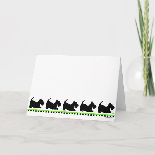 Scottish Terrier Grußkarte Karte (Vorderseite)