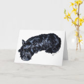 Scottish Terrier Grußkarte Karte (Gelbe Blume)