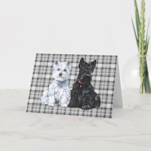 Scottish Terrier Grußkarte Karte (Vorderseite)