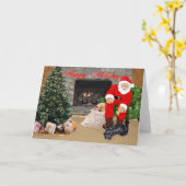 Scottish Terrier Grußkarte Karte (Gelbe Blume)