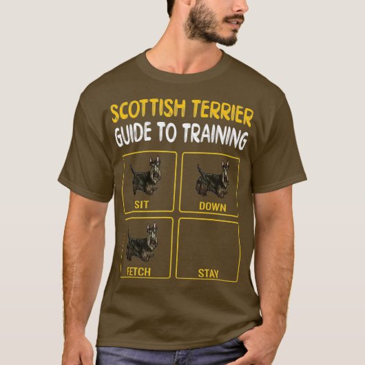 Scottish Terrier Guide to Training Dog Obedience T-Shirt (Vorderseite)