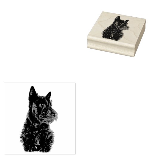 Scottish Terrier Gummistempel (Stempel)