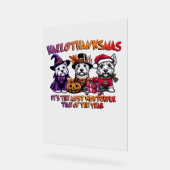 Scottish Terrier Halloween Erntedank Weihnachten Acrylschild (Winkel)