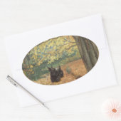 Scottish Terrier Halloween Ovaler Aufkleber (Umschlag)
