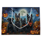 Scottish Terrier Halloween Spooky Große Geschenktüte (Vorderseite)