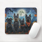 Scottish Terrier Halloween Spooky Mousepad (Mit Mouse)