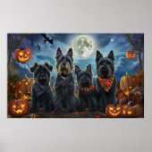 Scottish Terrier Halloween Spooky Poster (Vorne)