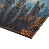Scottish Terrier Halloween Spooky Schneidebrett (Ecke)