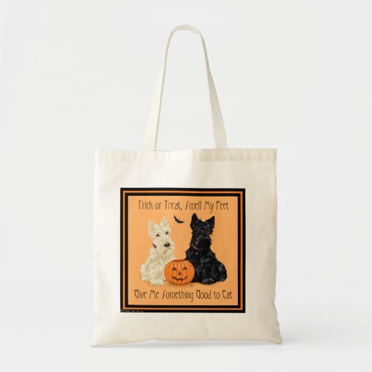 Scottish Terrier Halloween Tasche (Vorne)