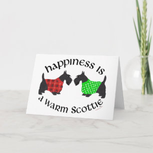 Scottish Terrier Happiness Feiertagskarte
