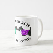 Scottish Terrier Happiness Kaffeetasse (VorderseiteRechts)