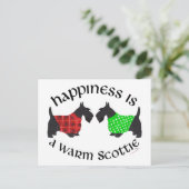 Scottish Terrier Happiness Postkarte (Stehend Vorderseite)