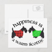 Scottish Terrier Happiness Postkarte (Vorne/Hinten)