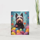 Scottish Terrier Happy Oaster Karte (Vorderseite)