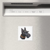 Scottish Terrier Head Study Magnet (In Situ (Geschirrspüler))