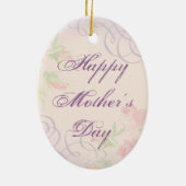 Scottish Terrier Heart Mama Keramik Ornament (Hinten)