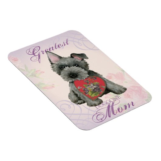 Scottish Terrier Heart Mama Magnet (Rechte Seite)