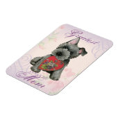 Scottish Terrier Heart Mama Magnet (Linke Seite)