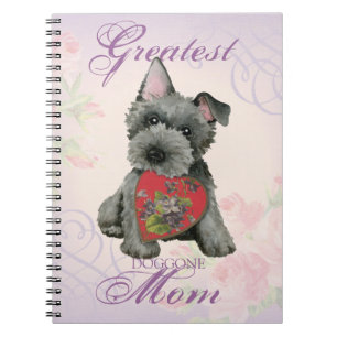 Scottish Terrier Heart Mama Notebook Notizblock