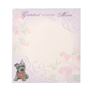 Scottish Terrier Heart Mama Notepad Notizblock