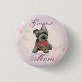 Scottish Terrier Heart Mama Pinback Button (Vorderseite)