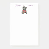 Scottish Terrier Heart Mama Post-it Notes Klebezettel (Vorderseite)