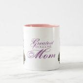 Scottish Terrier Heart Mama Zwei-Tone-Kaffee-Tasse Zweifarbige Tasse (Mittel)