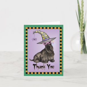 Scottish Terrier Hexe Danke, Card Karte