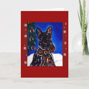 Scottish Terrier Holiday Card Feiertagskarte