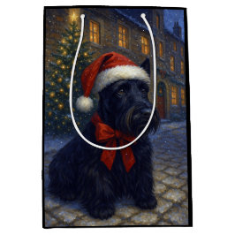 Scottish Terrier Holiday Card Mittlere Geschenktüte