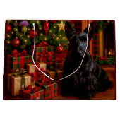Scottish Terrier Holiday  Große Geschenktüte (Vorderseite)