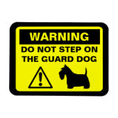 Scottish Terrier Humore Guard Dog Warning Magnet (Horizontal)