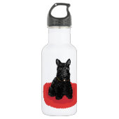 Scottish-Terrier-Hund Edelstahlflasche (Vorderseite)
