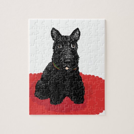 Scottish-Terrier-Hund Puzzle (Vertikal)